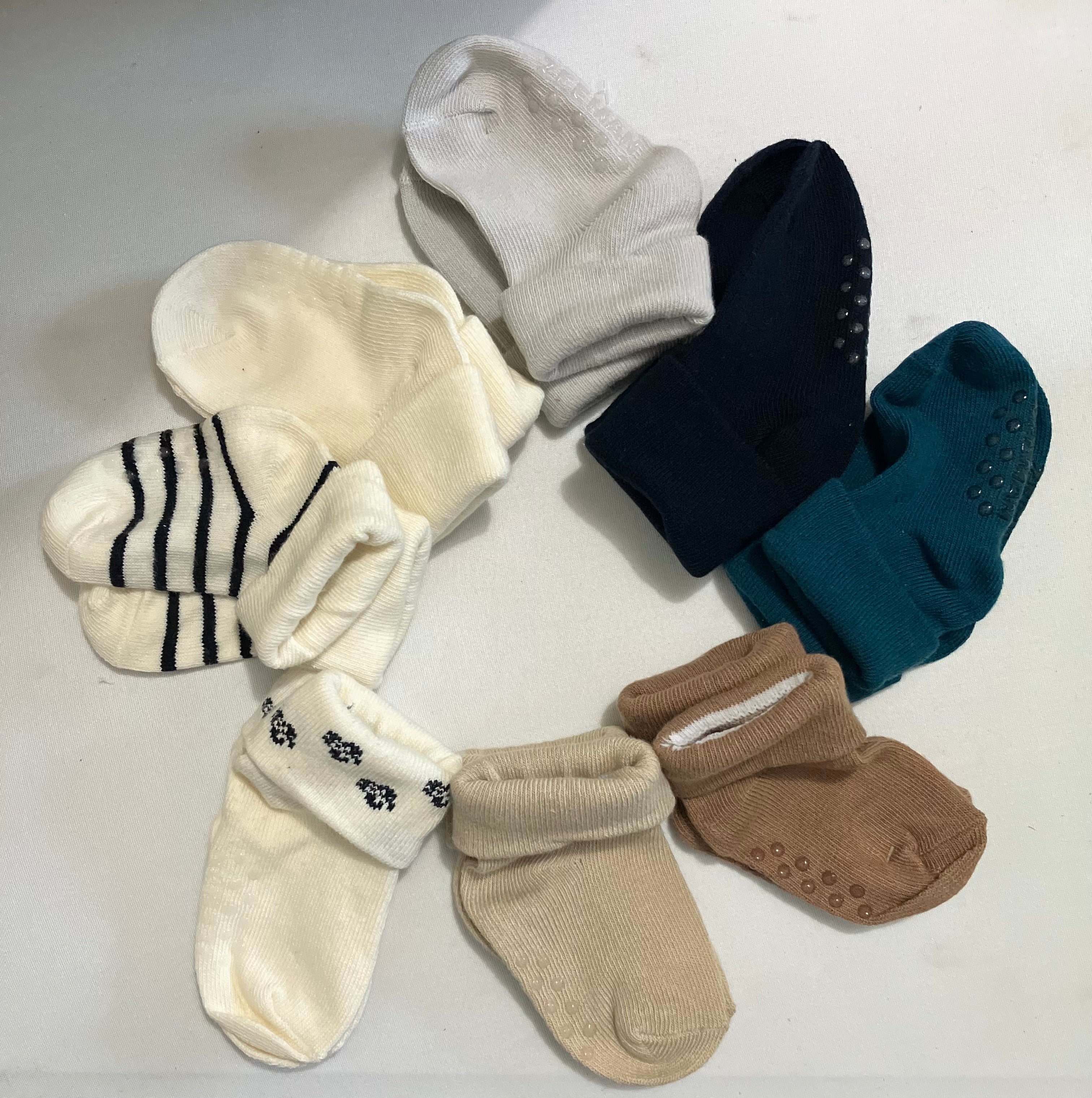 Chaussettes anti-dérapantes unies