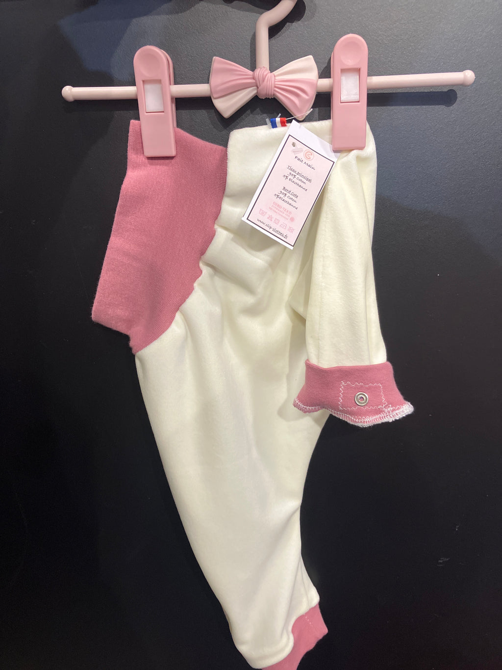 Sarouel blanc / rose