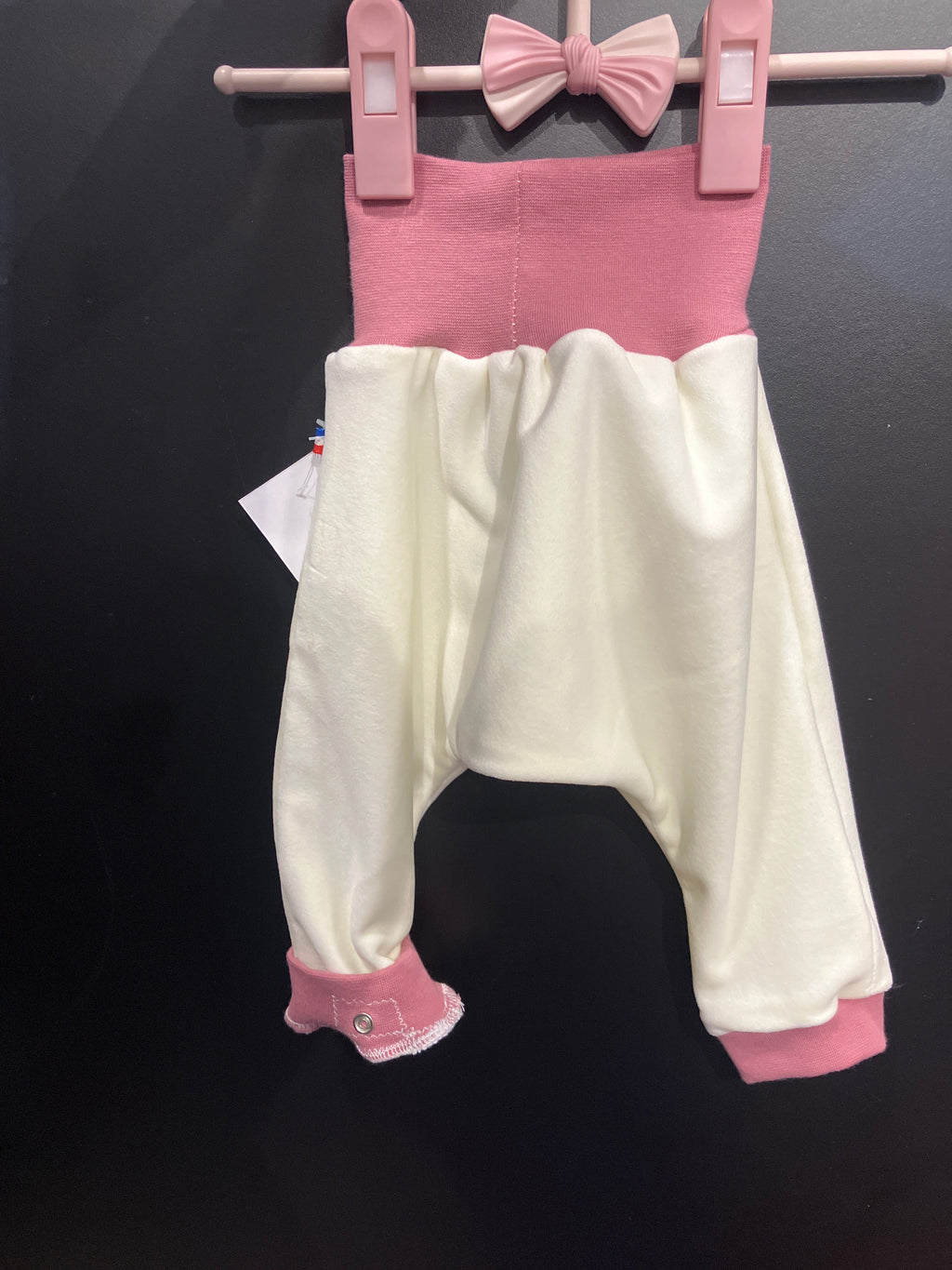 Sarouel blanc / rose