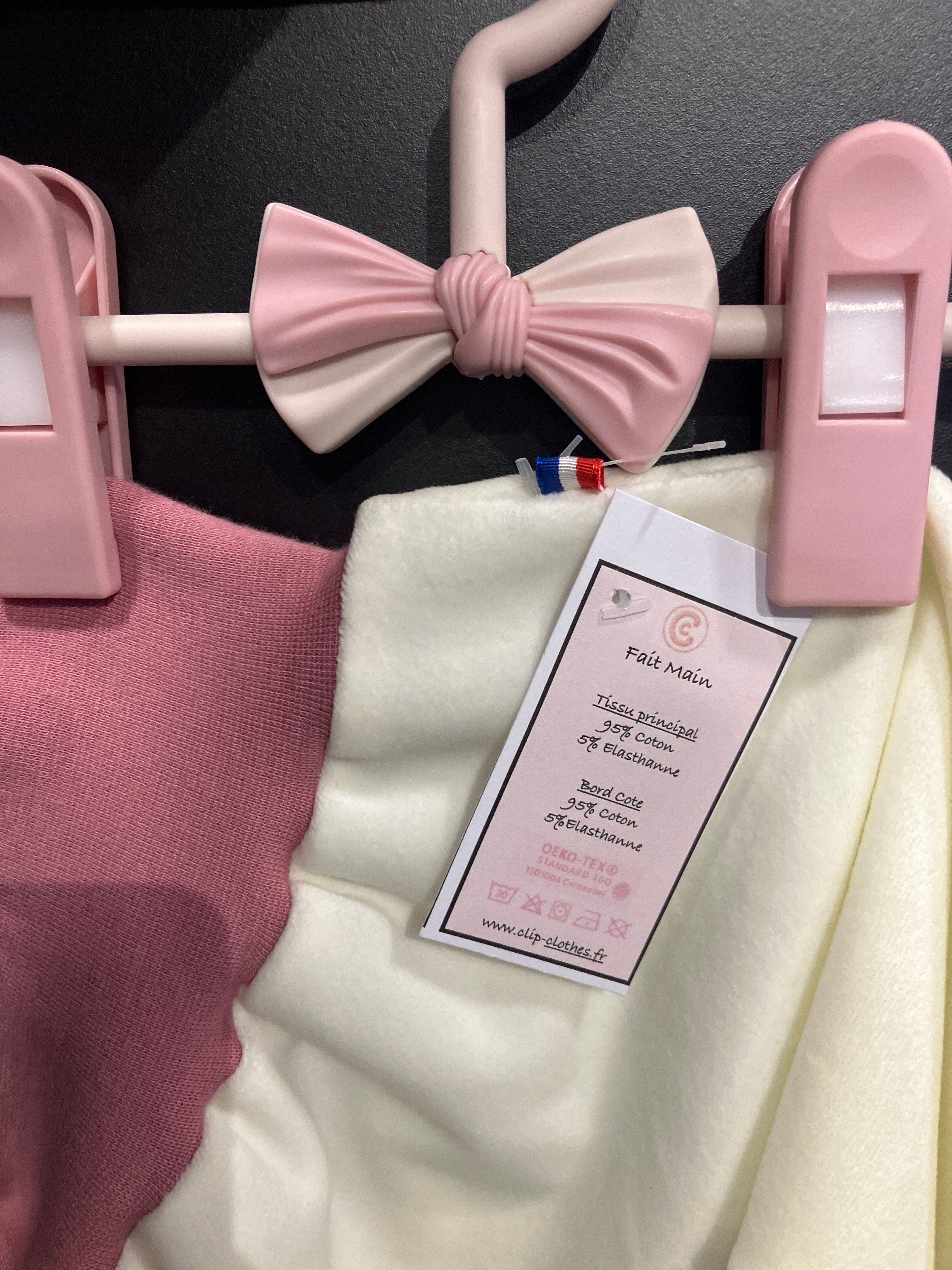 Sarouel blanc / rose