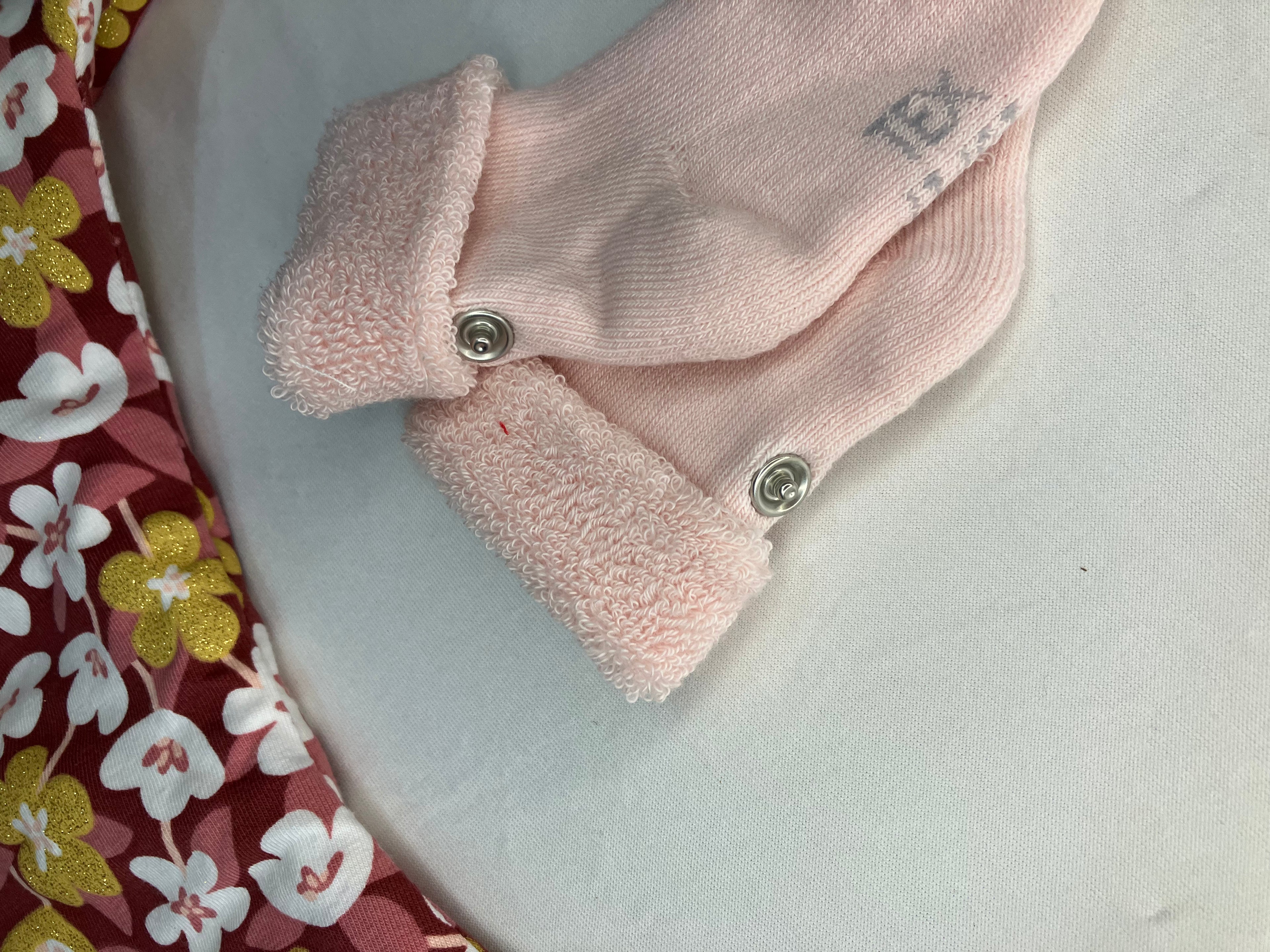 Sarouel fleuri rose et doré
